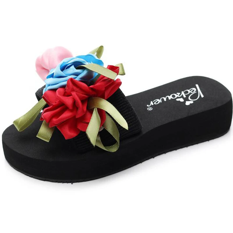 Новинка летняя Нескользящая модная пляжная обувь для девочек одно слово