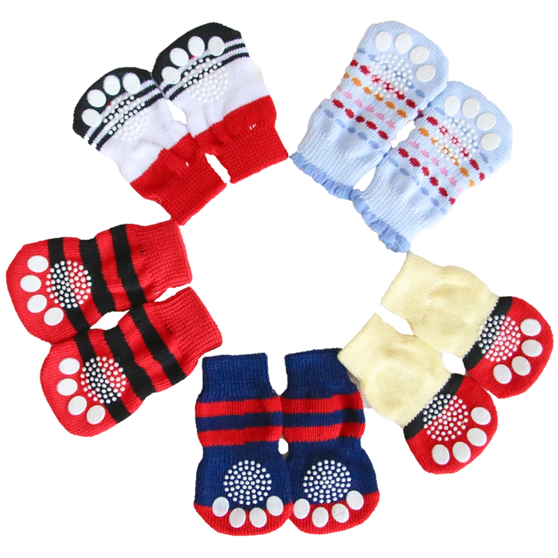 

[2021 Hot Sale]Pet socks non-slip anti-scratch dog foot cover warm cat foot cover dog cat supplies pet non-slip shoe cover