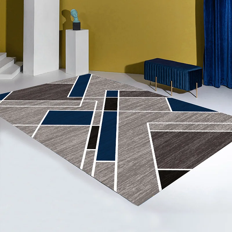 

Nordic Carpet Rug For Living Room Modern Printing 3d Geometric Floor Rug Non-slip Antifouling Carpet For Parlor Factory Supply