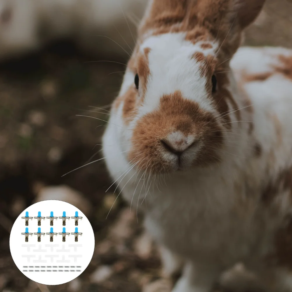

10pcs Automatic Rabbit Drinking Feeder Spring Design Rabbit Water Feeding Pipe