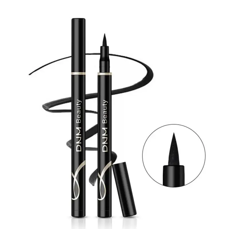 

Black Natural Long Lasting Eyeliner Pen Waterproof Eye Makeup Quick Dry Smooth Not-blooming Nylon Eyeliner TSLM1