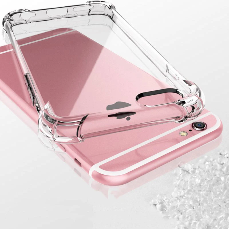 Прозрачный ударопрочный силиконовый чехол Funda для iPhone 11 pro x xs max xr 6s 6 7 8 Plus