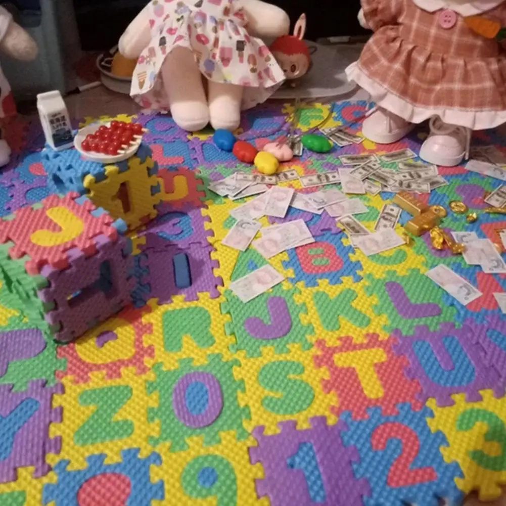 

Миниатюрный Коврик-пазл с буквами для кукол 30 см, аксессуары «сделай сам», игрушка для детей, подарки на день рождения, аксессуары для куколь...