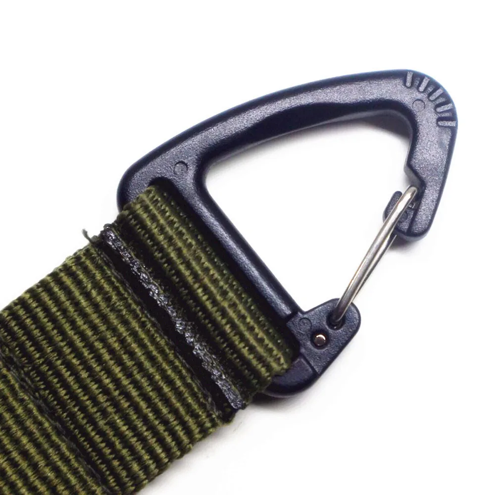

5pcs Outdoor Carabiner Hook Webbing Buckle Nylon Belt Hanging Key Ring Clip