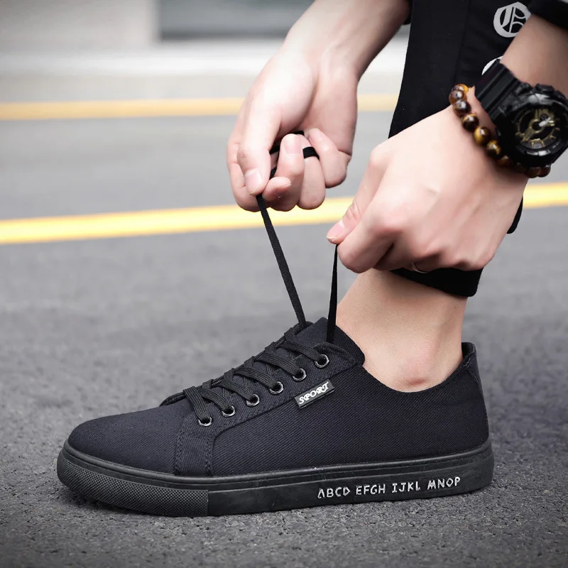 

Men Casual Shoes Canvas Breathable Mixed Colors Oxfords Low-help Slip on Shoes Men Fashion Sneakers Comfortable Lace-up Non-slip