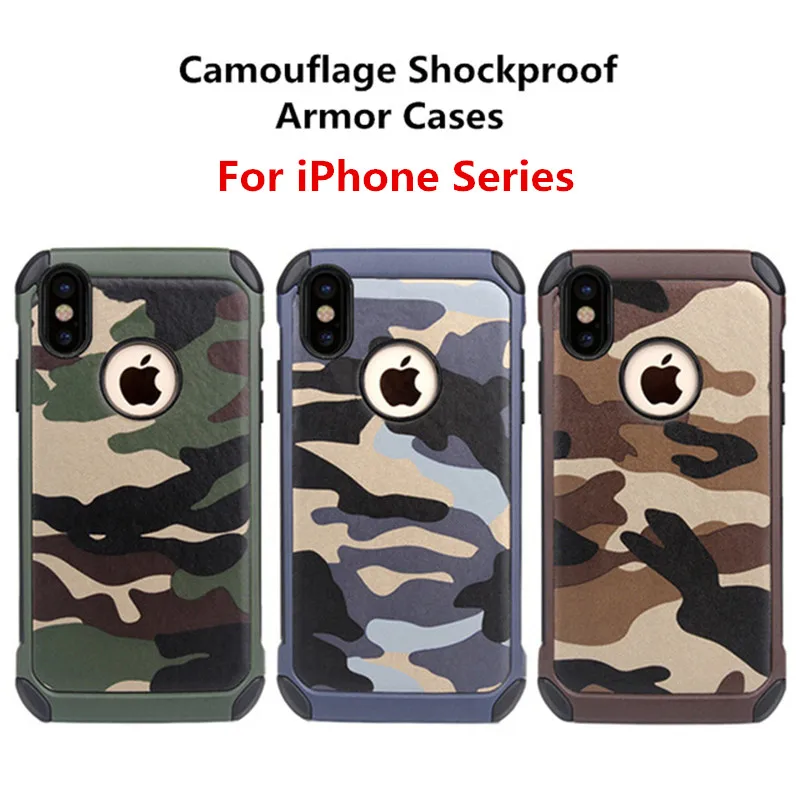 Армийский камуфляж чехлы для мобильных телефонов iPhone 4 4S SE 5 5S 6 6S 7 8 плюс