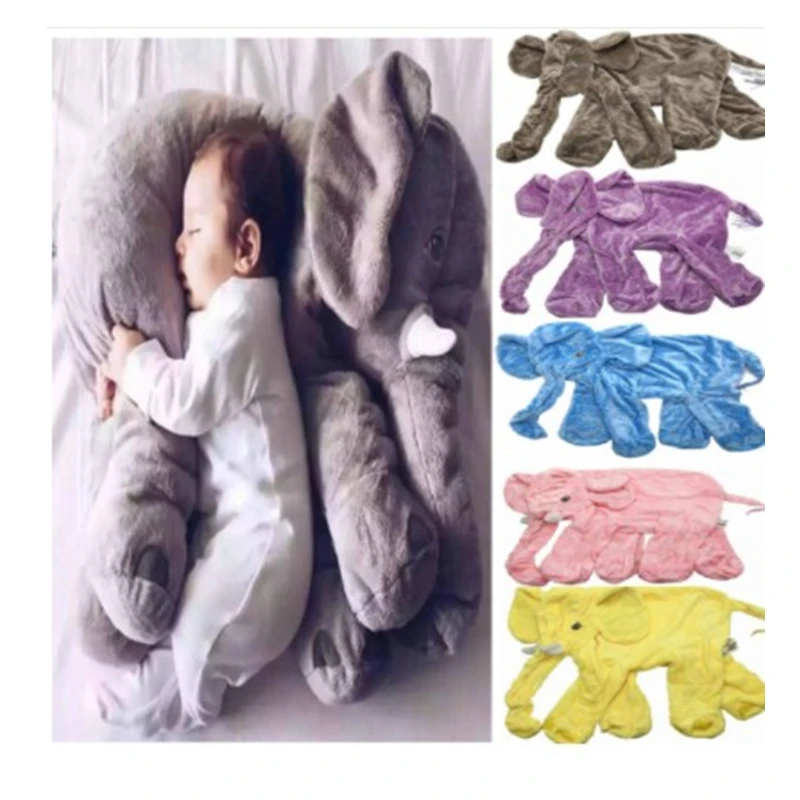 60/40/33 см гигантская мягкая кожа слона младенческая Успокаивающая слон набивная