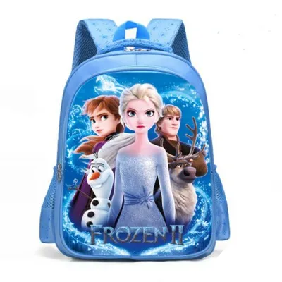 

Disney Children's Schoolbag Primary School Grades 1-3 Boys and Girls Cartoon Car Reduced Ridge Backpack bookbag frozen princess