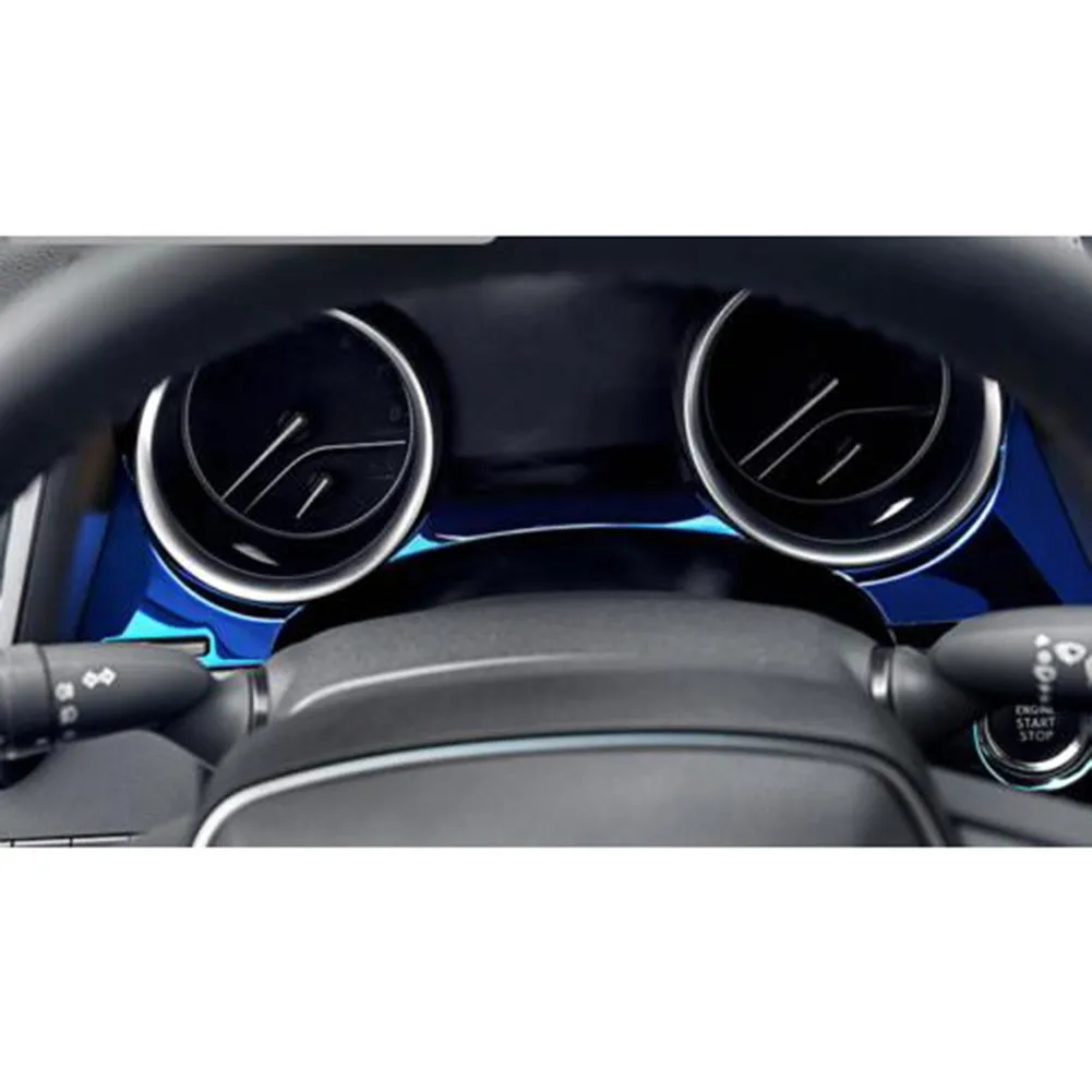 

2018-2019 Cover Trim 3pcs Dashboard Blue Decoration For Toyota Camry Instrument Kit Panel
