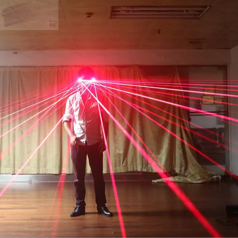 DJ Клубные красные светло зеленые лазерные перчатки для светодиодных светящихся