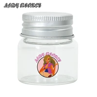 lady hornet 3pcs glass airtight stash jar pill box multi use vacuum seal portable storage container for tobacco herbs