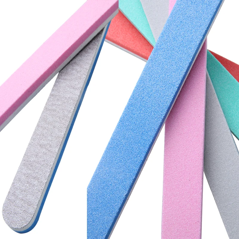 RBAN Двусторонняя губка для ногтей пилка Шлифовальные пилки буферный шлифовальный