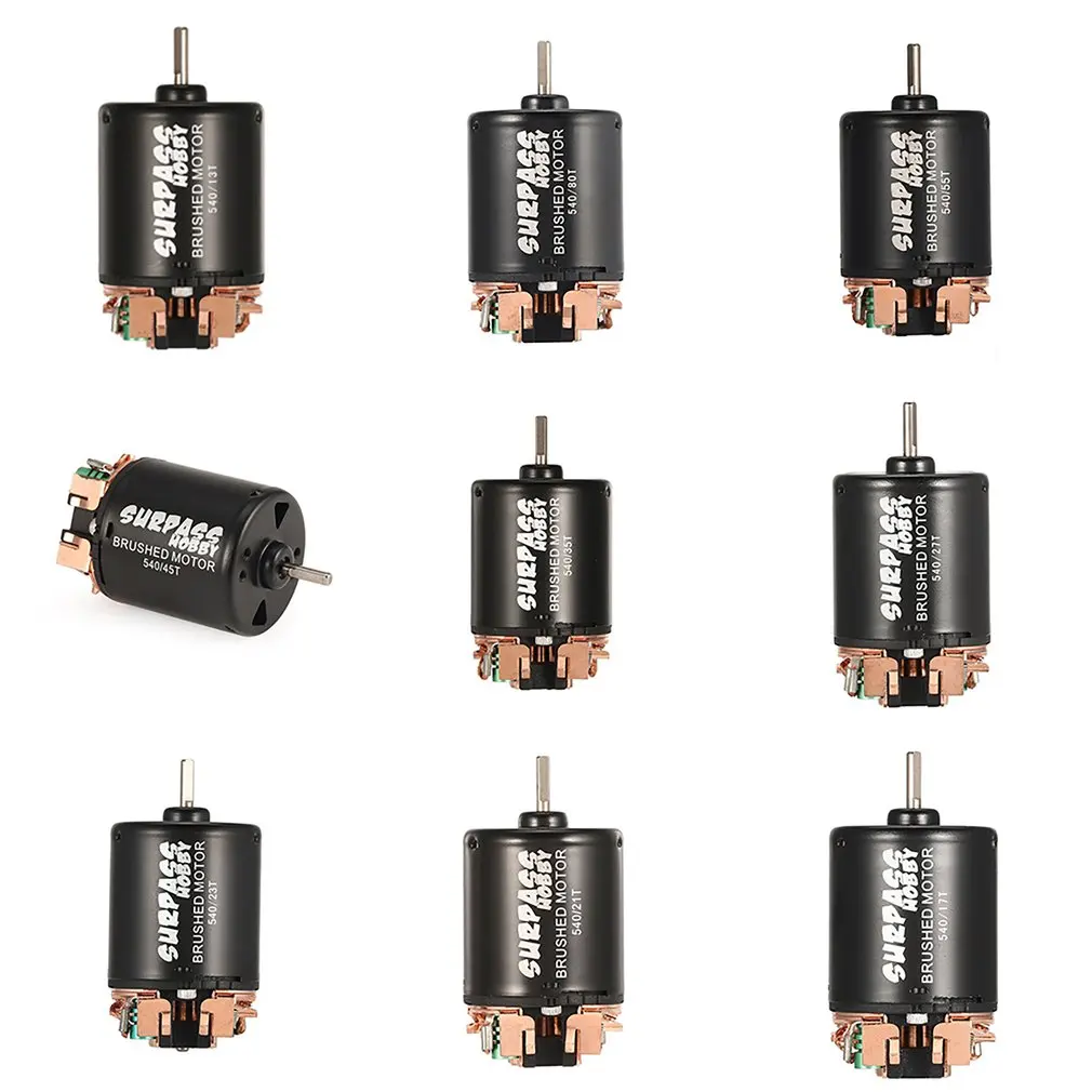 

540 13T 17T 21T 23T 27T 35T 45T 55T 80T 540 Brushed Motor for 1/10 Off-Road Rock Crawler Climbing RC Car RC Brushed Motors