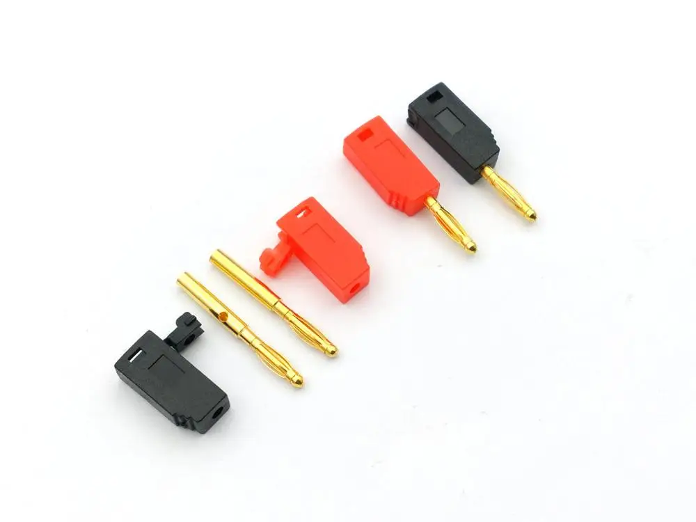 100 шт 2 мм позолоченный штекер банана|plug gold|plug 2mmplug banana |