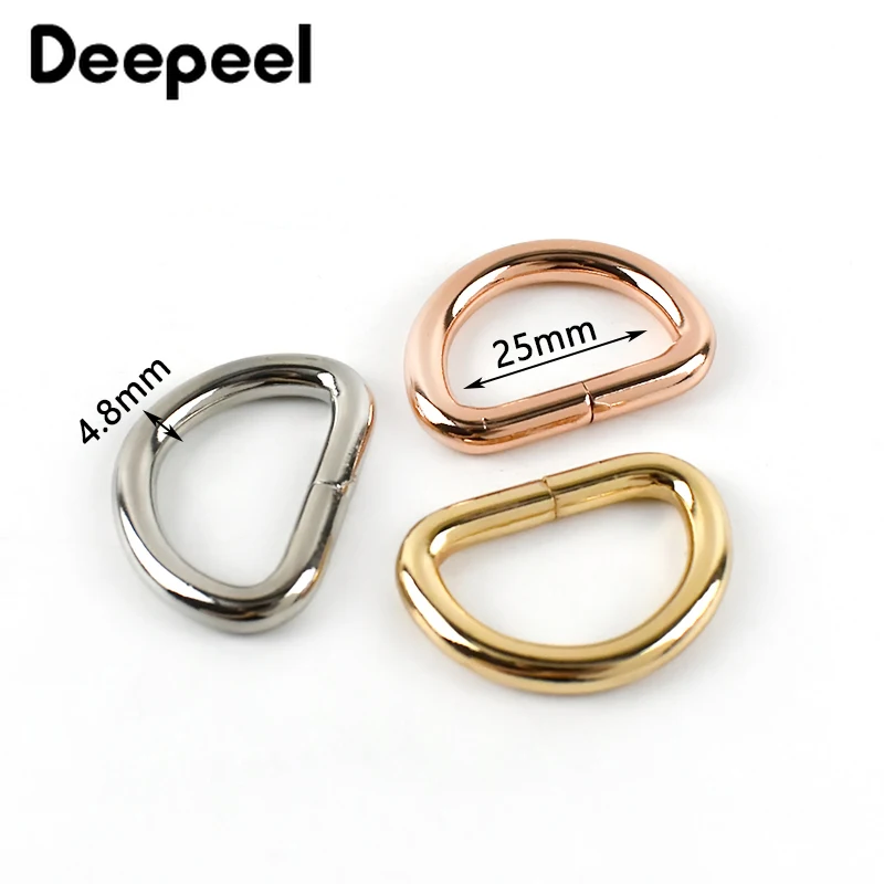 10 шт. Deepeel 25 мм металлические круглые кольца-пряжки тесьма застежка сделай сам для