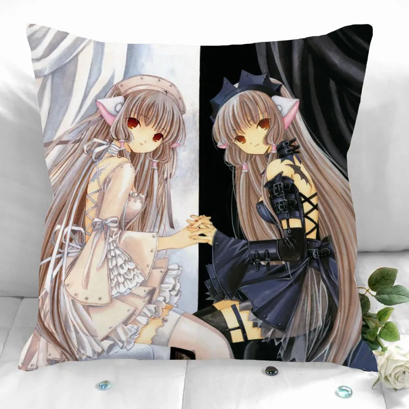 

New Custom Chobits Pillowcases Printed Square Pillowcase Home Decorative Zipper Pillow Cover 35X35cm40X40cm(One Side)