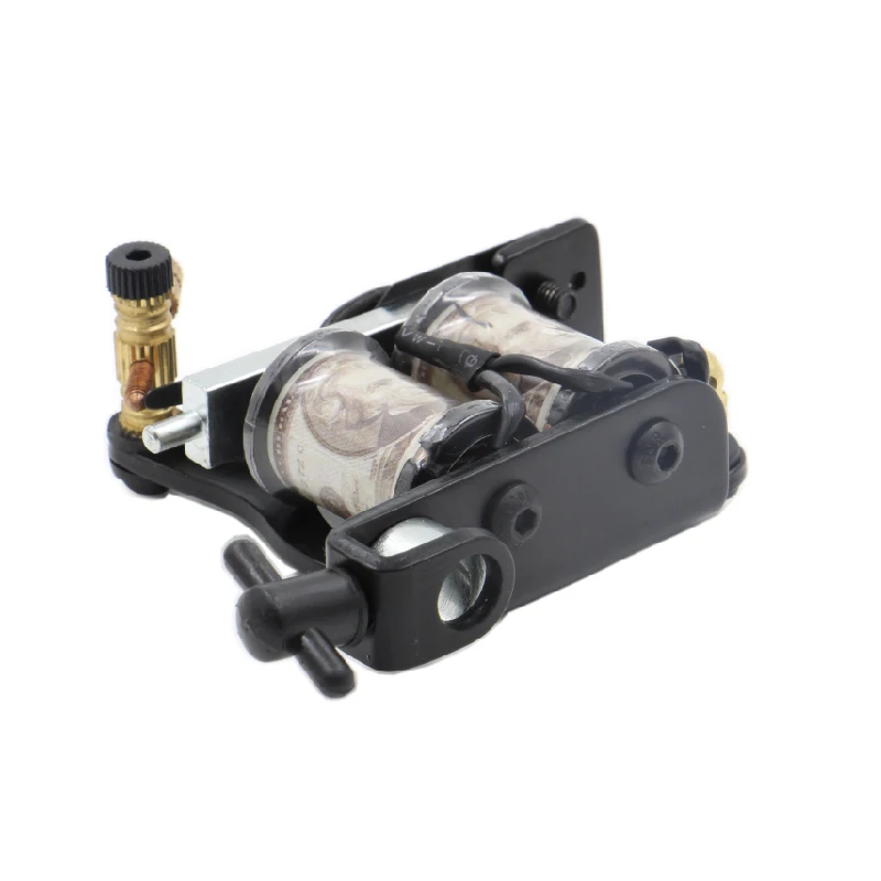 Новинка катушки для тату машинки 10 палочек черного/серебряного цвета железная