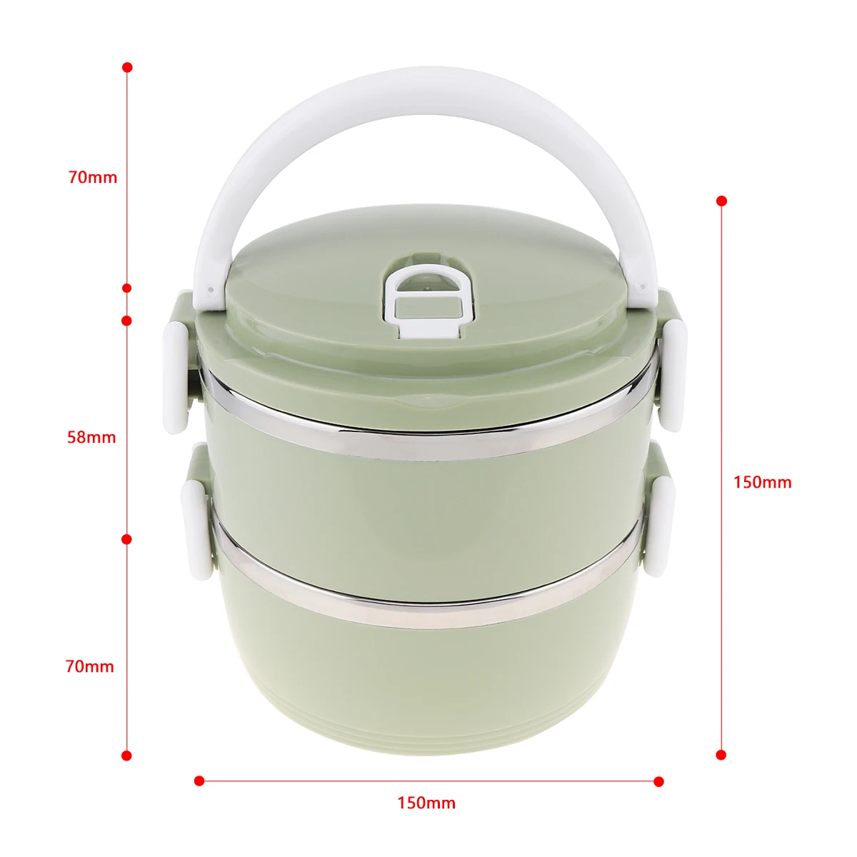 4 цвета 1.4L портативный ручной съемный высокой емкости 201 нержавеющая сталь + PP