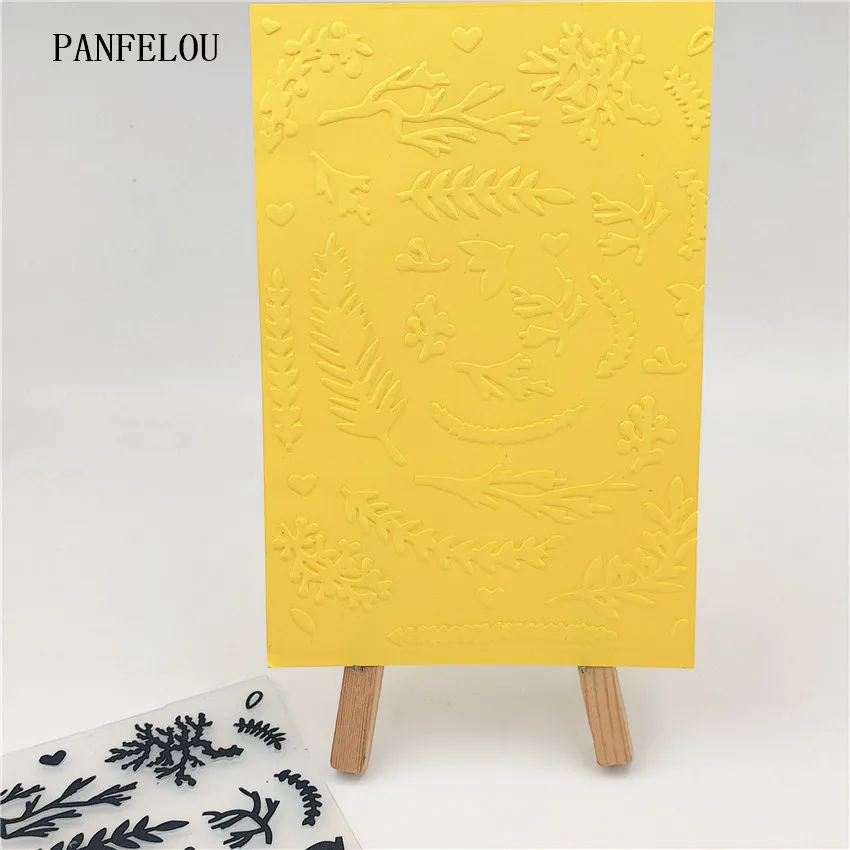 PANFELOU 14 8x10 5 плавающие листья папки для тиснения пластик скрапбукинга DIY шаблон