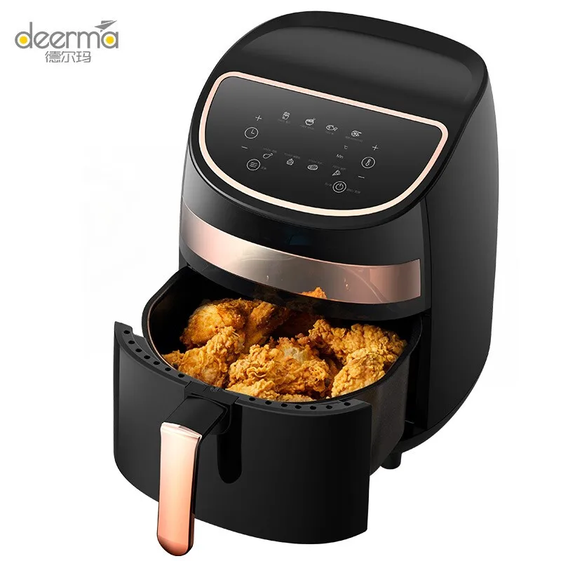 

New Deerma Air Frying Pan Intelligent Large Capacity Home Automatic Frying Pan Oil Free Low Fat Electric Frying Pan Oven Kz100