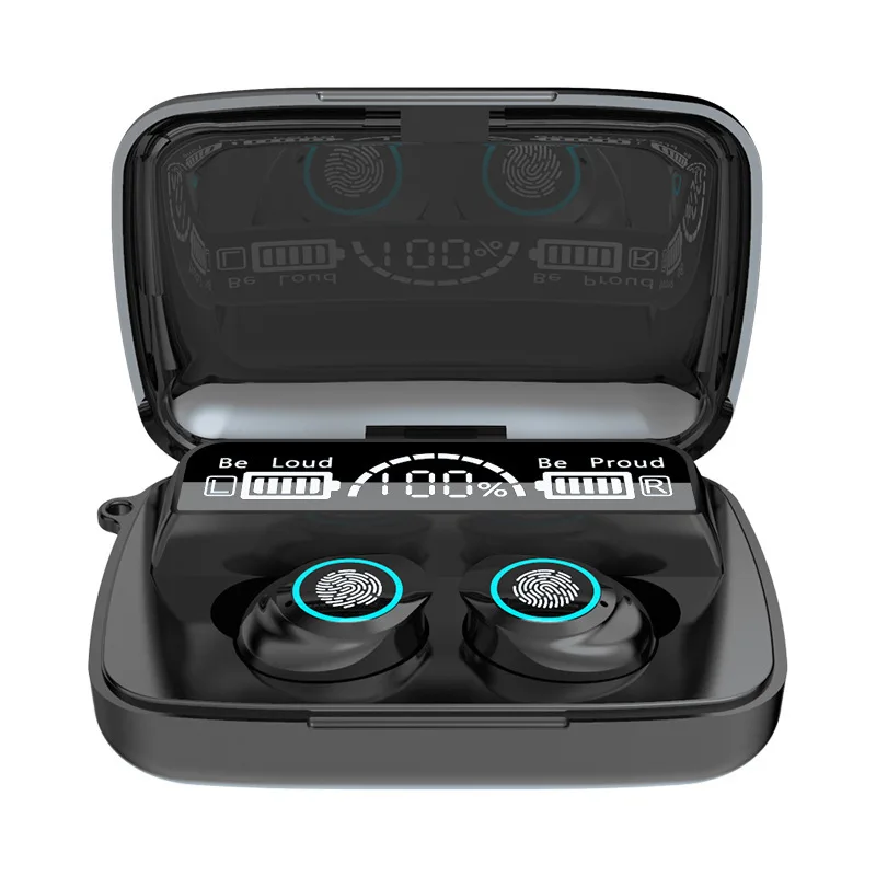 

TWS Mini Earbuds Earphones M17 In-Ear Wireless Bluetooth 5.0 Headset with Microphone Digital Display Touch Control Earphone