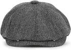 Винтажная Мужская твидовая кепка газетчика, берет в елочку, Гэтсби, уличные кепки с заостренным восьмиугольным козырьком, британские береты, зима-весна