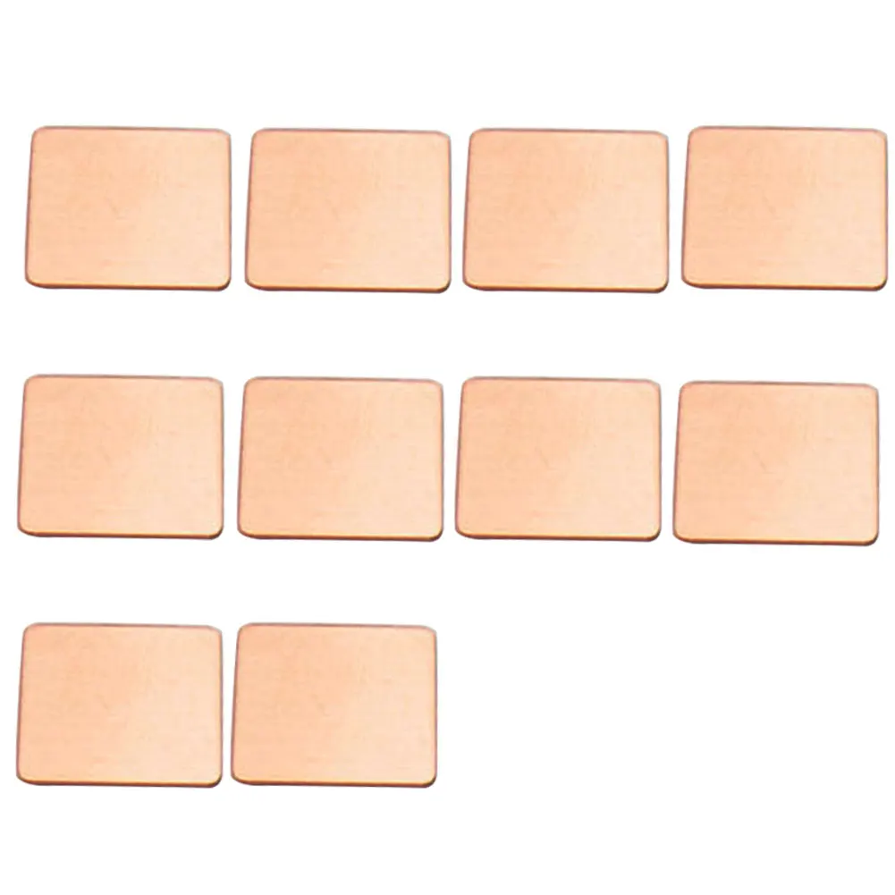 

10pcs Sheet Copper Shim Graphics Card Heat Sink Dissipation Thermal Pad GPU Cooler Smooth Computer Mini CPU Laptop