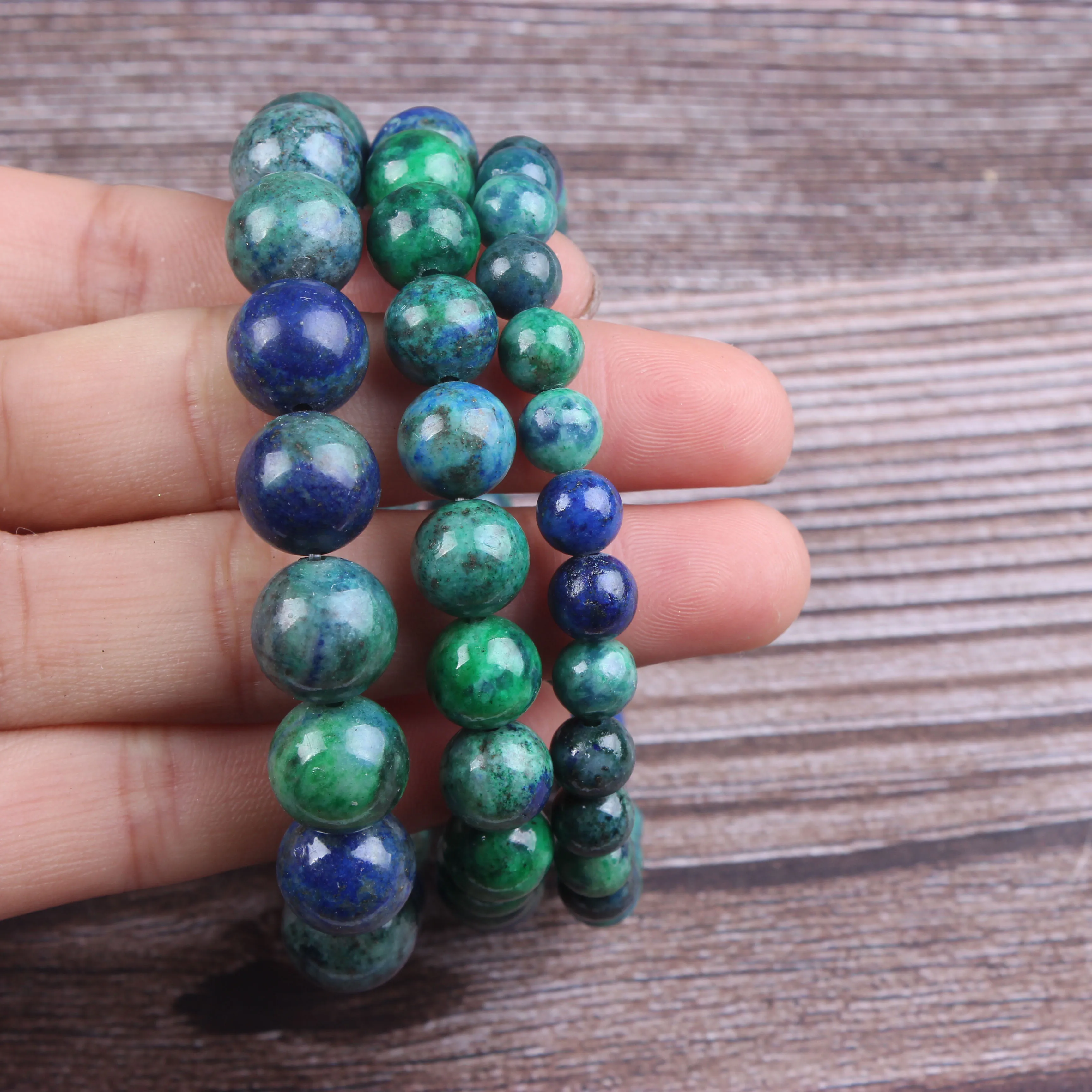 

Fashion jewelry 6 / 8 / 10mm miscellaneous stone bracelet natural jewelry beads are suitable for men's and women's accessories