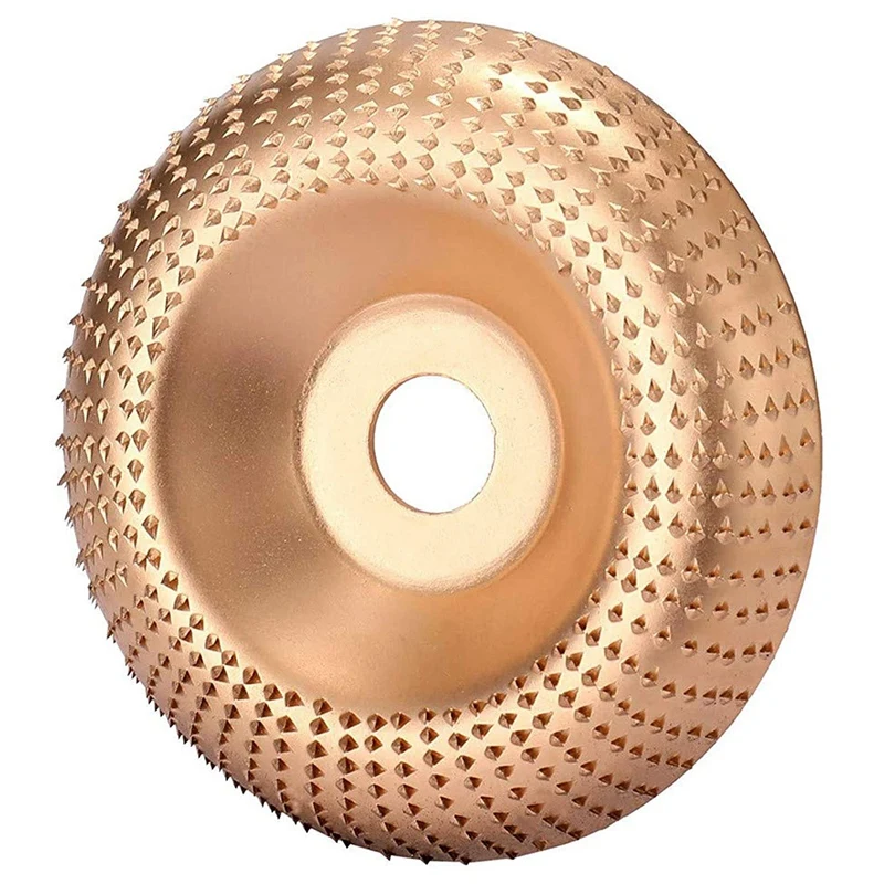 

4Pcs 100mm Wood Shaping Discs,Bore 22mm Carving Wheels, Woodworking Angle Grinder Attachment