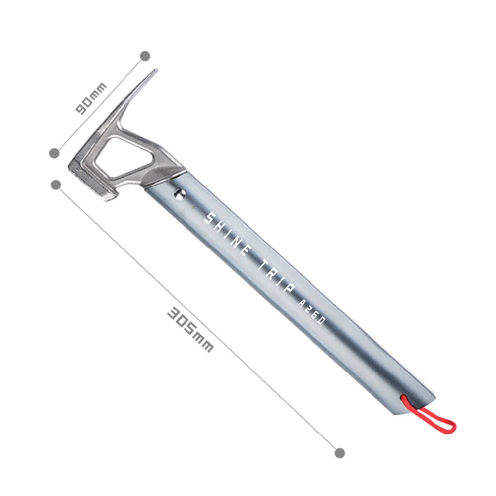 

Mountaineering Hammer Aluminum Camping Tent Canopy Nail Hammer Outdoor Camping Tent Nail Puller Hammer