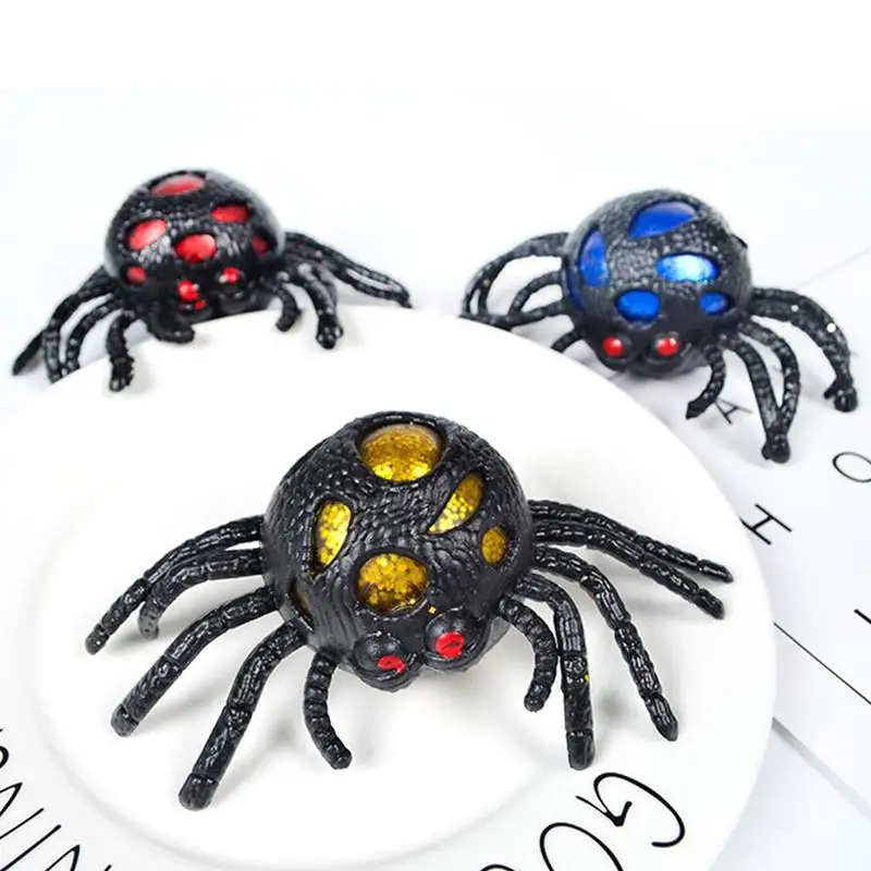 Креативная шуточная модель жуткий паук детская игрушка для Хэллоуина вечерние