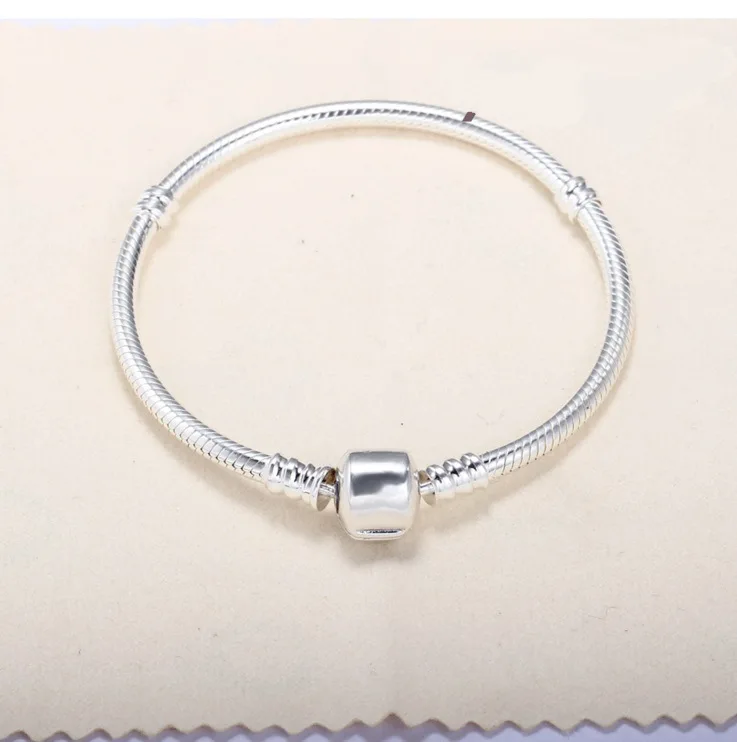 

925 Sterling Silver Color Long Snake Chain Bracelet Wedding Jewelry Women Pulseras De Ley Silver 925 Jewelry Mujer Gemstones