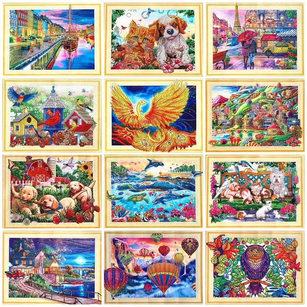 

Evershine Animals Special Shape Diamond Painting 5D Cross Stitch Diamond Embroidery Rhinestones Cartoon Home Decoration Hobby
