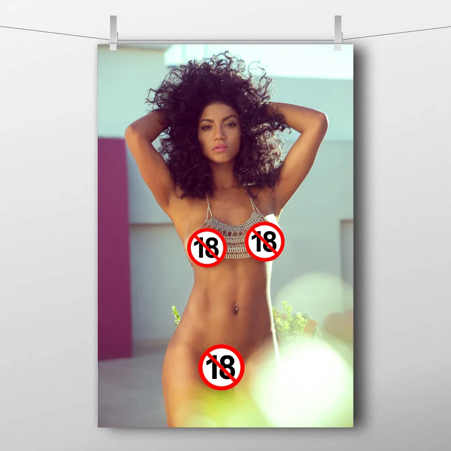 Холщовые плакаты красивая девушка сексуальная женщина модель фотография тела