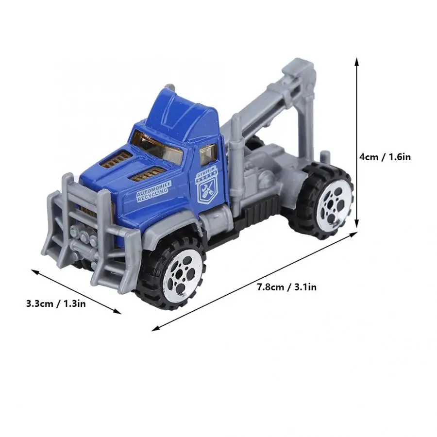 6 шт. модели машинок игрушки для детей Моделирование сплава полицейская игрушка