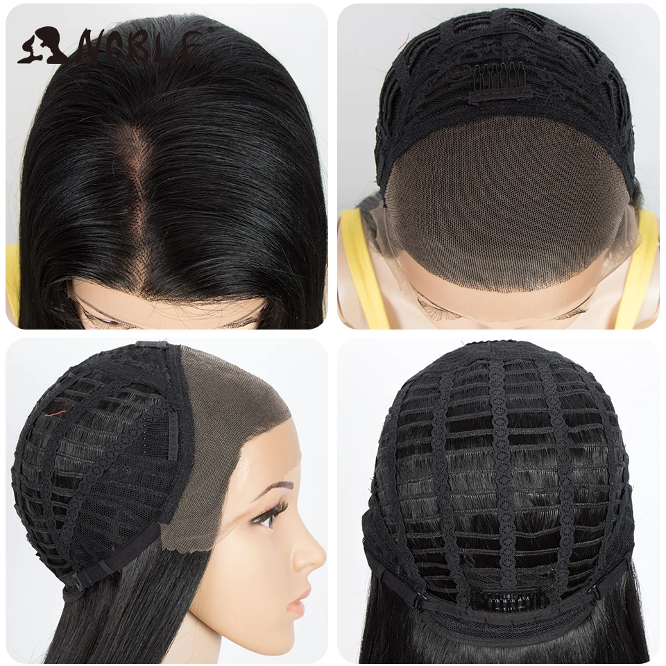 

Noble Synthetic Lace Front Wig Cosplay Lace Front Wig 30 Inch Long Straight Ombre Blonde Wigs For Black Women Lace Front Wig