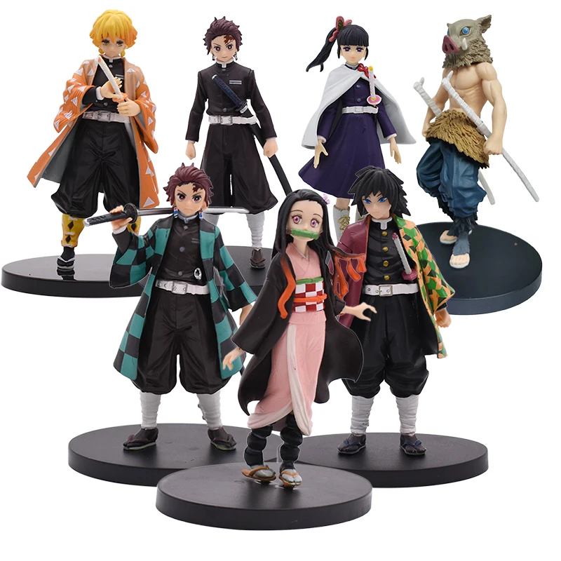 16 см Kimetsu без Yaiba рисунок Tanjirou Nezuko Inosuke фигурка аниме демон убийца фигурку клинок