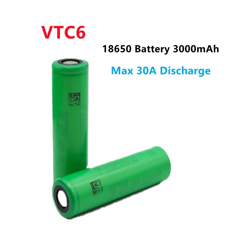 

2019/ 100% original VTC6 18650 V 3000 mAh Li ion 3,7 batera para SONY us18650 vtc6 3000 mAh batera USO juguetes herramient