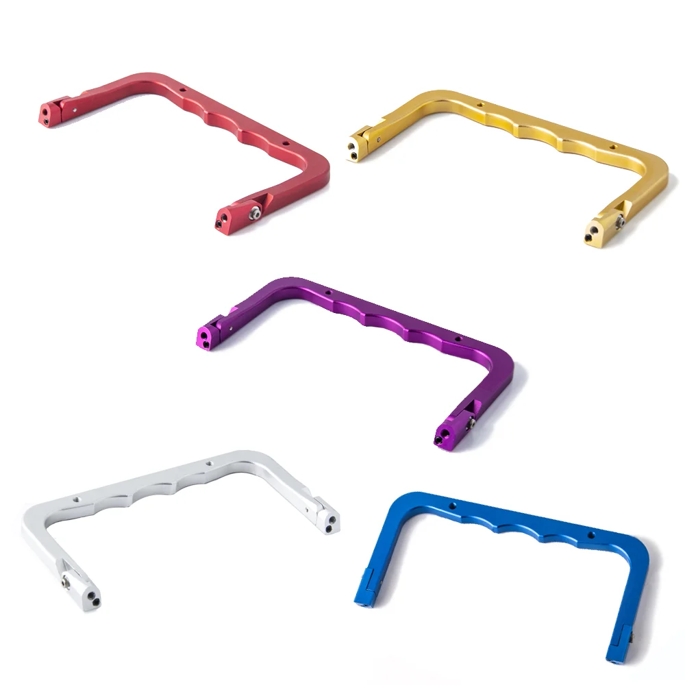 Recambio de mango plegable de Metal para transmisor TX16s RadioMaster, CNC, color dorado, rojo, morado, azul y plateado, en Stock-0