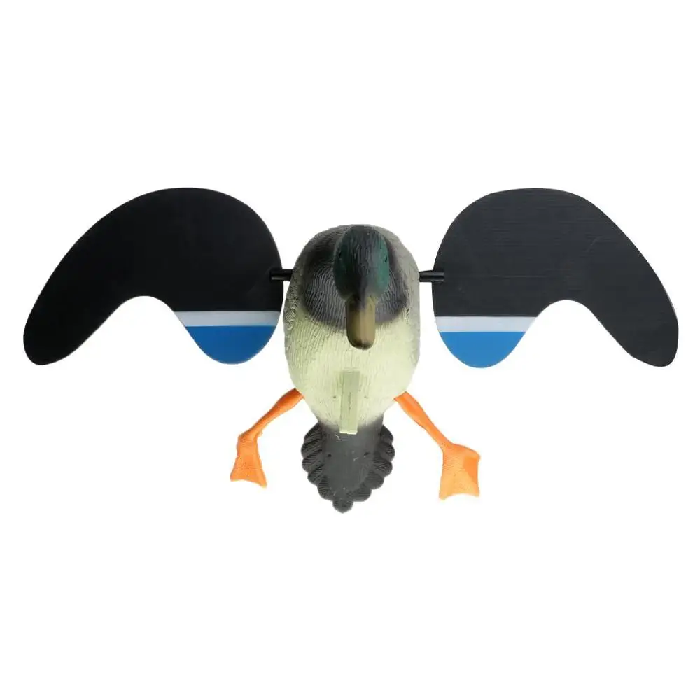 

PDDHKK Dc 4*1.5V Battery Power Remote Control Teal Decoys Duck Hunter Hunting With Green Wing