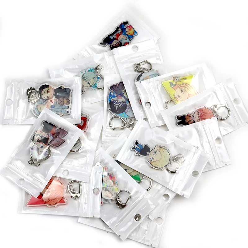 

ZERO TWO Keychain Anime Otaku DARLING In The FRANXX Sexy Cosplay 002 Cartoon Acrylic Pendant Key Chains Keyring Jewelry Gifts