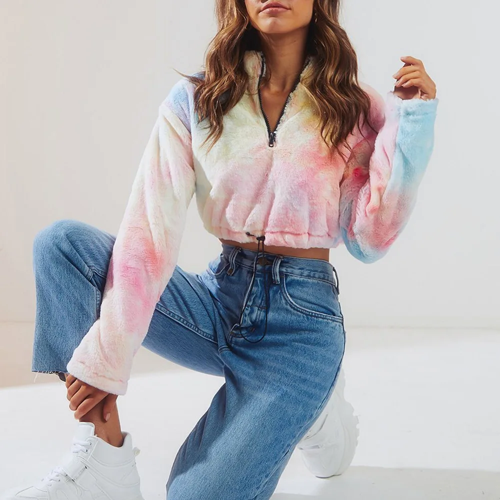 Куртка на молнии спереди сезон осень зима пальто Женская туника с длинными