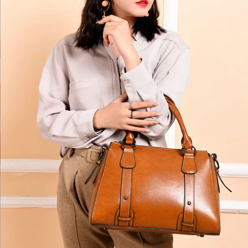 

Женская сумка, новинка 2022, кожаная женская сумка, стильная Высококачественная роскошная сумка-мессенджер, модная женская сумка