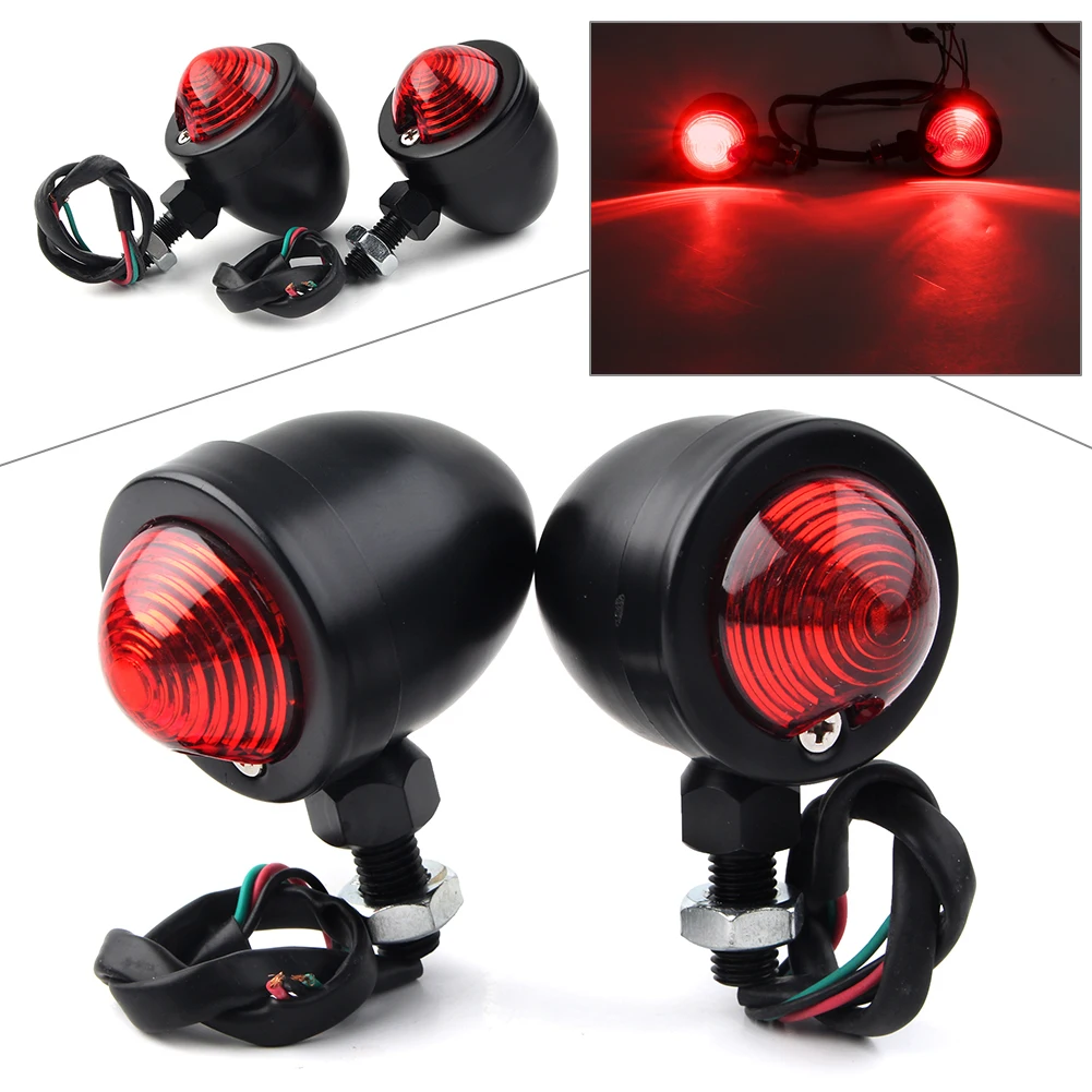 

2pcs Universal LED Turn Signal Light Motorbike Scooters Indicators Blinkers Smoke Amber Signal Lamp For Chopper Bobber Cruisers