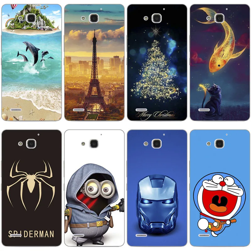 Мягкие чехлы из ТПУ для Huawei Honor 3X G750 3 X U00 чехол 5 дюйма с милым принтом и рисунком