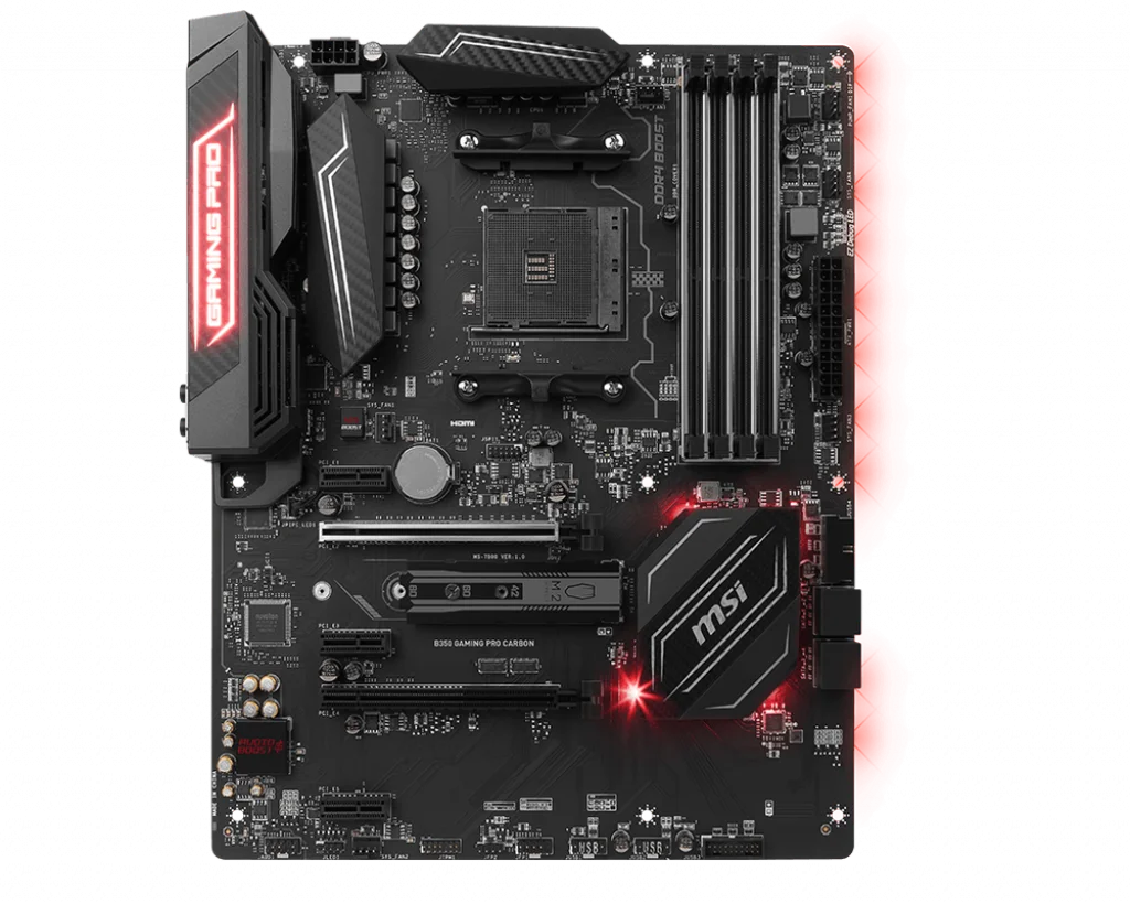 Preise Für MSI B350 GAMING PRO CARBON Desktop-Motherboard Sockel AM4 Für AMD B450M M.2 DDR4 ATX Original Verwendet Mainboard