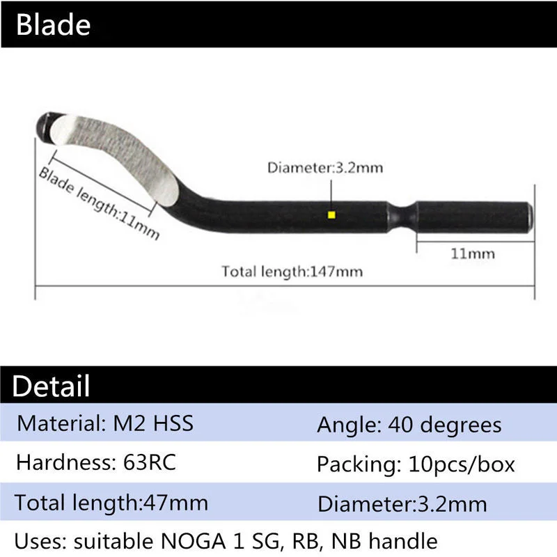 

Burr Tools Kit 360 Rotated Handle Practical Convenient Blades Brand New