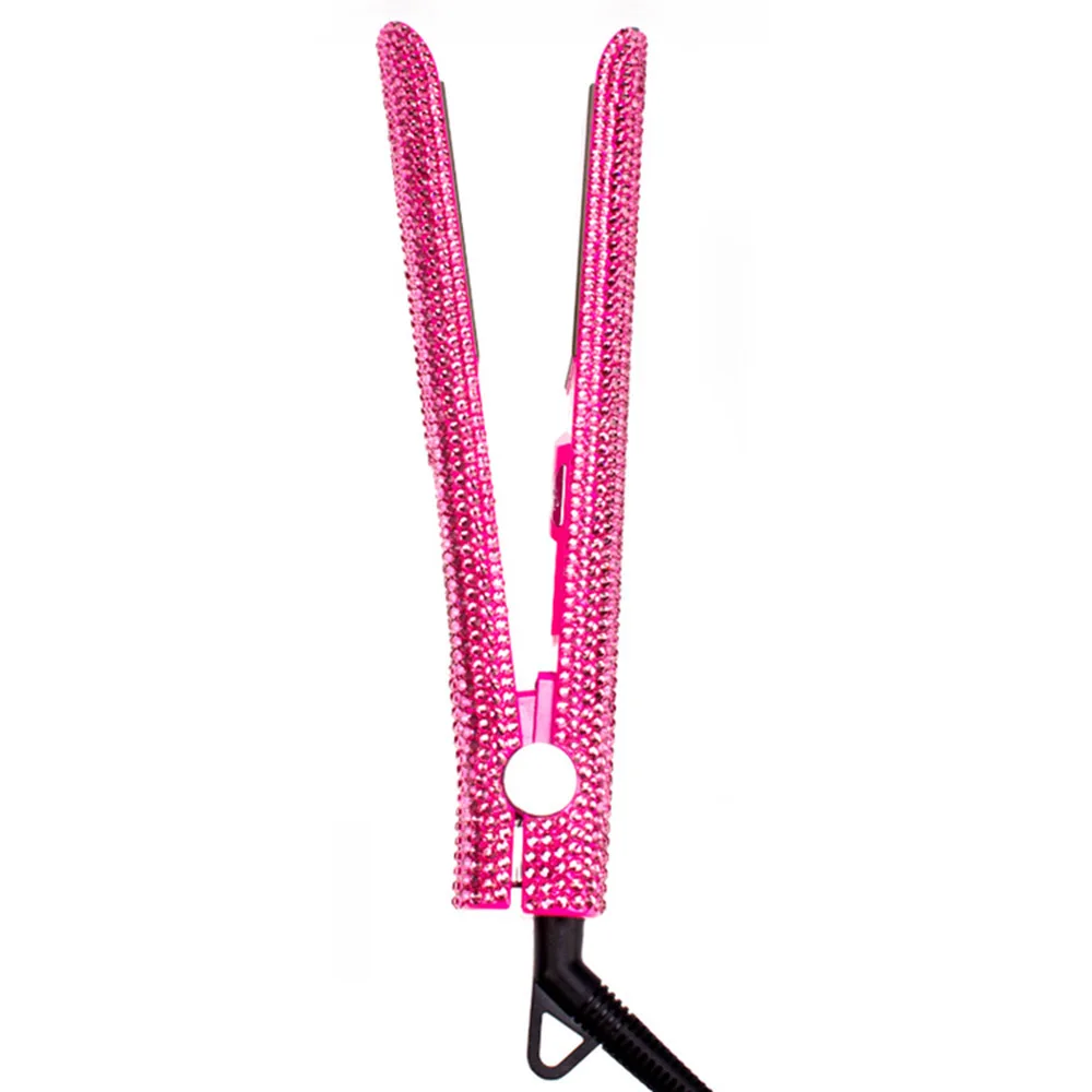 Профессиональный алмазный выпрямитель для волос щипцы завивки с отрицательными