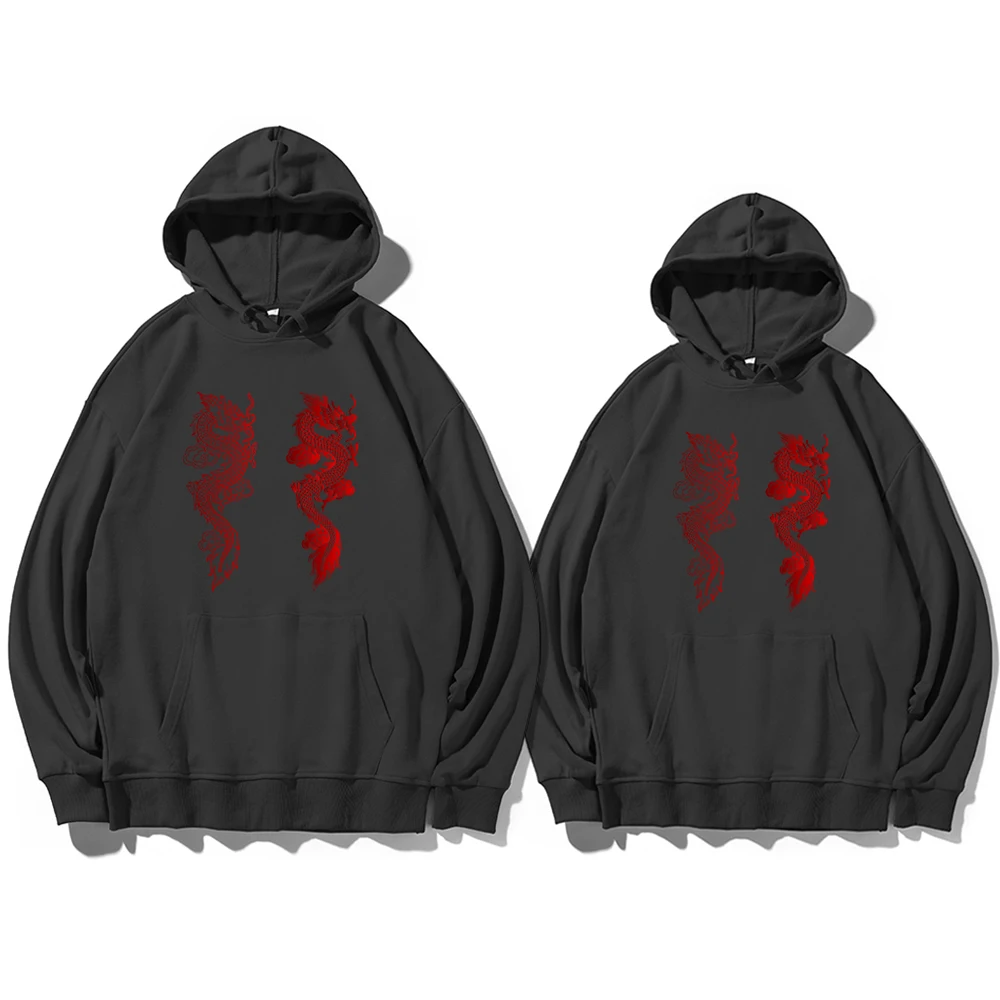 

Женская винтажная толстовка с капюшоном, с принтом дракона