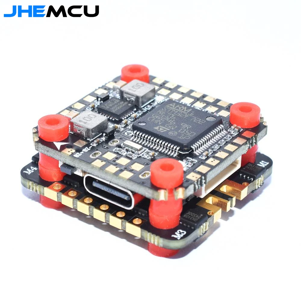 JHEMCU Betaflight F7-XSD Pro F7 Контроллер полета и EM20A 20A / EM40A 40A 2-6S BL_S 4in1 20x20 мм бесщеточный ESC